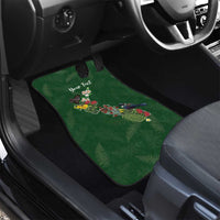 Kia Ora New Zealand Floral Personalized Car Mats Sage Green LT7 - Polynesian Pride