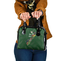 Kia Ora New Zealand Floral Shoulder Handbag Sage Green - Polynesian Pride