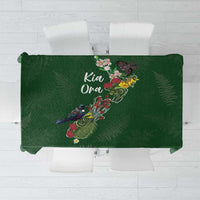 Kia Ora New Zealand Floral Tablecloth Sage Green LT7 Sage Green - Polynesian Pride