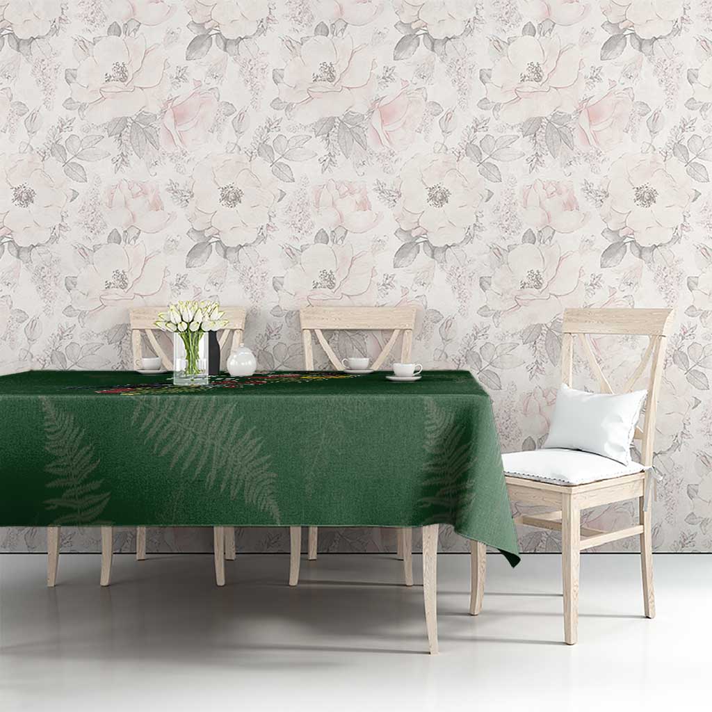Kia Ora New Zealand Floral Tablecloth Sage Green LT7 - Polynesian Pride