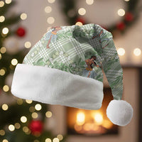 Mint Palaka Hula Girls Seamless Hawaii Aloha Christmas Santa Hat LT7 Without Fur Mint - Polynesian Pride