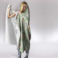 Mint Palaka Hula Girls Seamless Hawaii Aloha Hooded Blanket - Polynesian Pride