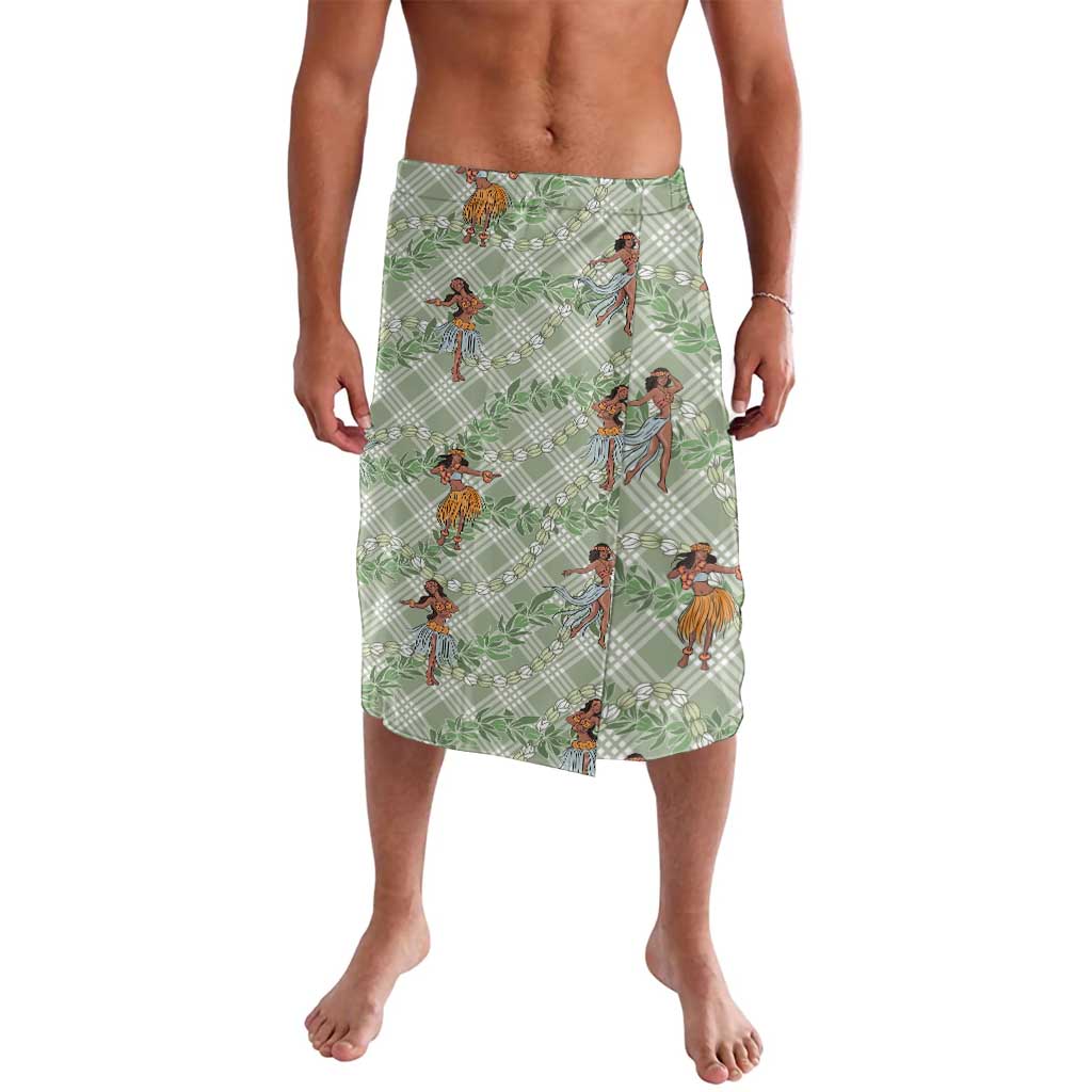 Mint Palaka Hula Girls Seamless Hawaii Aloha Lavalava - Polynesian Pride