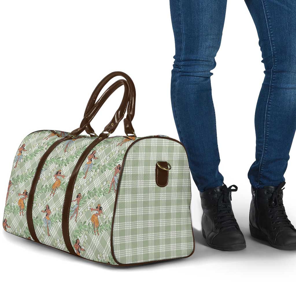 Mint Palaka Hula Girls Seamless Hawaii Aloha Travel Bag - Polynesian Pride