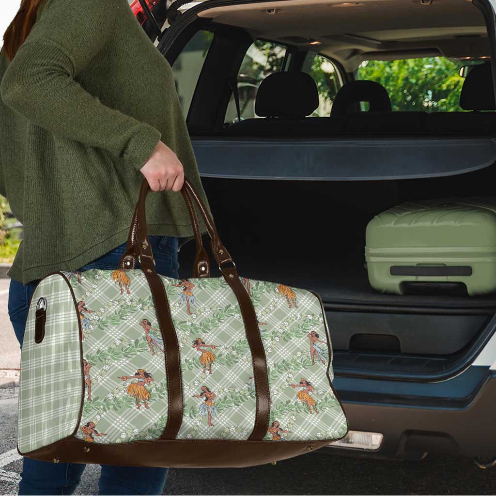 Mint Palaka Hula Girls Seamless Hawaii Aloha Travel Bag - Polynesian Pride