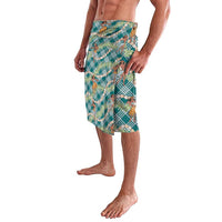 Teal Palaka Hula Girls Seamless Hawaii Aloha Lavalava - Polynesian Pride
