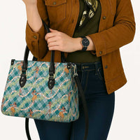 Teal Palaka Hula Girls Seamless Hawaii Aloha Leather Bag LT7 - Polynesian Pride