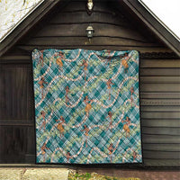 Teal Palaka Hula Girls Seamless Hawaii Aloha Quilt LT7 - Polynesian Pride
