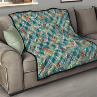 Teal Palaka Hula Girls Seamless Hawaii Aloha Quilt LT7 - Polynesian Pride