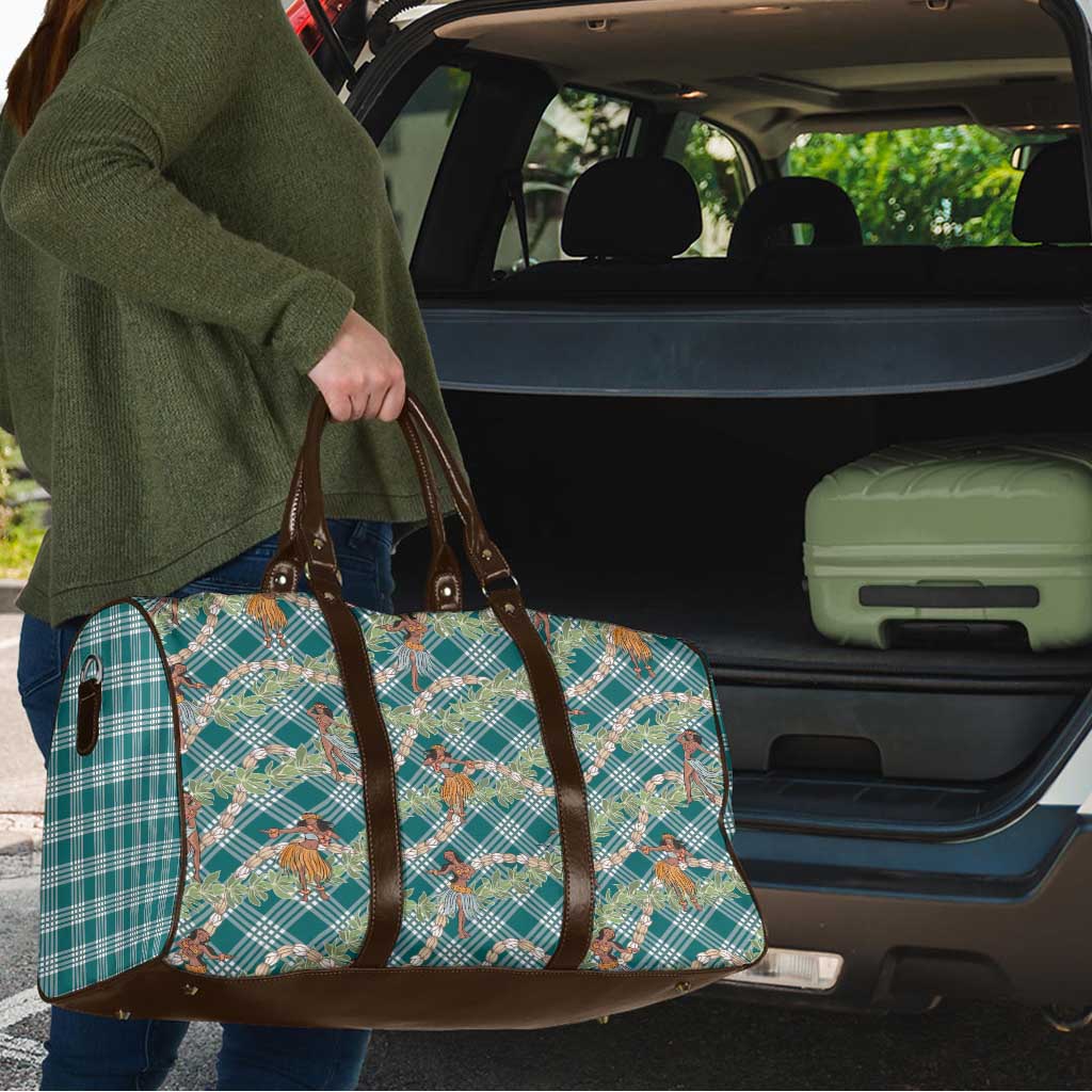 Teal Palaka Hula Girls Seamless Hawaii Aloha Travel Bag - Polynesian Pride