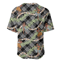 Sable Palaka Hula Girls Seamless Hawaii Aloha Baseball Jersey - Polynesian Pride