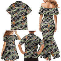 Sable Palaka Hula Girls Seamless Hawaii Aloha Family Matching Mermaid Dress and Hawaiian Shirt LT7 - Polynesian Pride