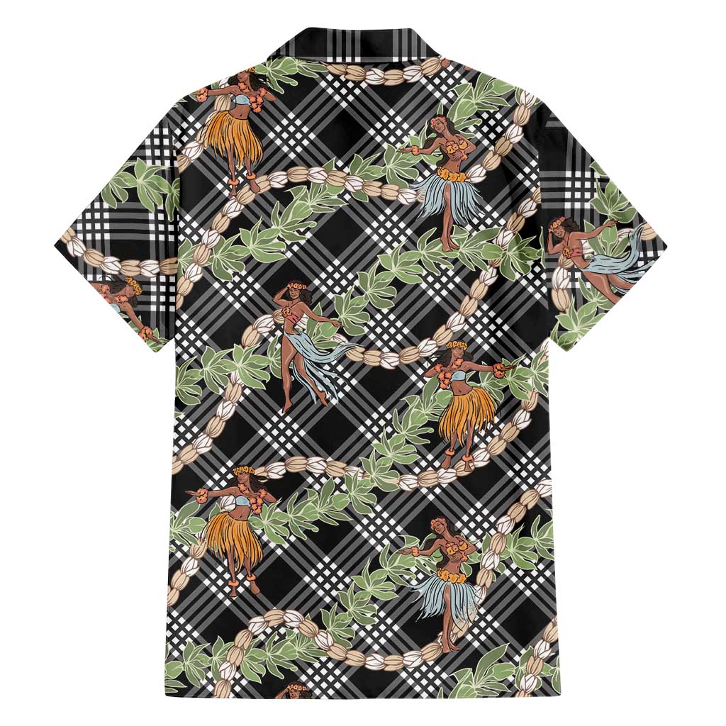 Sable Palaka Hula Girls Seamless Hawaii Aloha Family Matching Puletasi and Hawaiian Shirt LT7 - Polynesian Pride