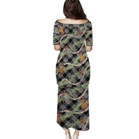 Sable Palaka Hula Girls Seamless Hawaii Aloha Family Matching Puletasi and Hawaiian Shirt LT7 - Polynesian Pride