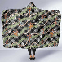 Sable Palaka Hula Girls Seamless Hawaii Aloha Hooded Blanket LT7 One Size Black - Polynesian Pride