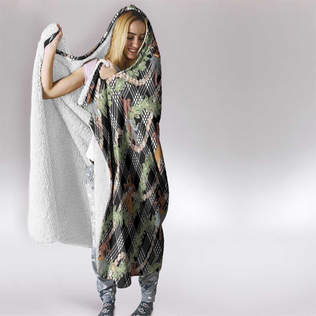 Sable Palaka Hula Girls Seamless Hawaii Aloha Hooded Blanket LT7 - Polynesian Pride