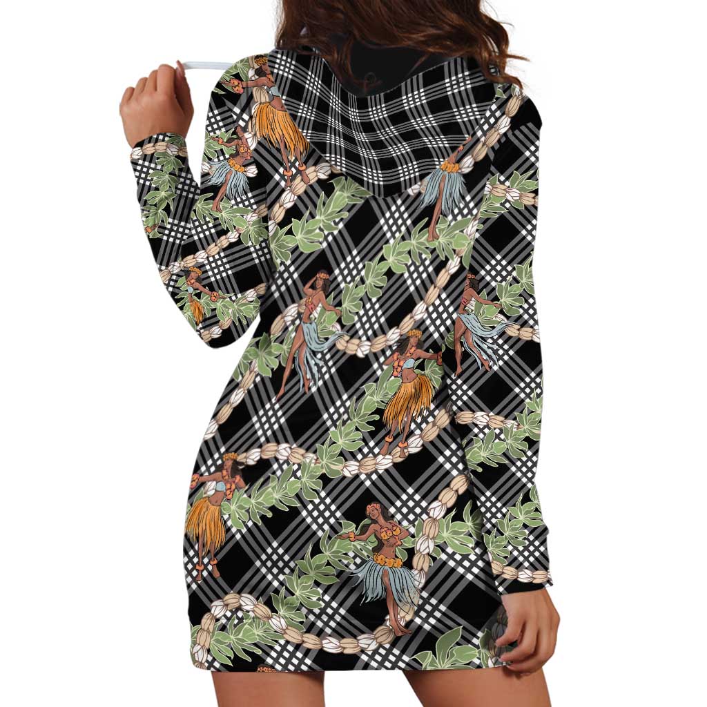 Sable Palaka Hula Girls Seamless Hawaii Aloha Hoodie Dress - Polynesian Pride