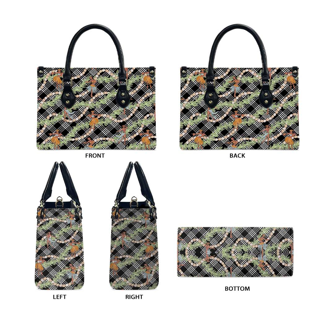 Sable Palaka Hula Girls Seamless Hawaii Aloha Leather Bag LT7 - Polynesian Pride