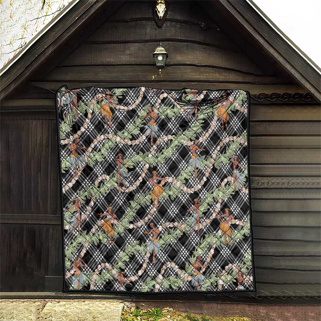 Sable Palaka Hula Girls Seamless Hawaii Aloha Quilt LT7 - Polynesian Pride