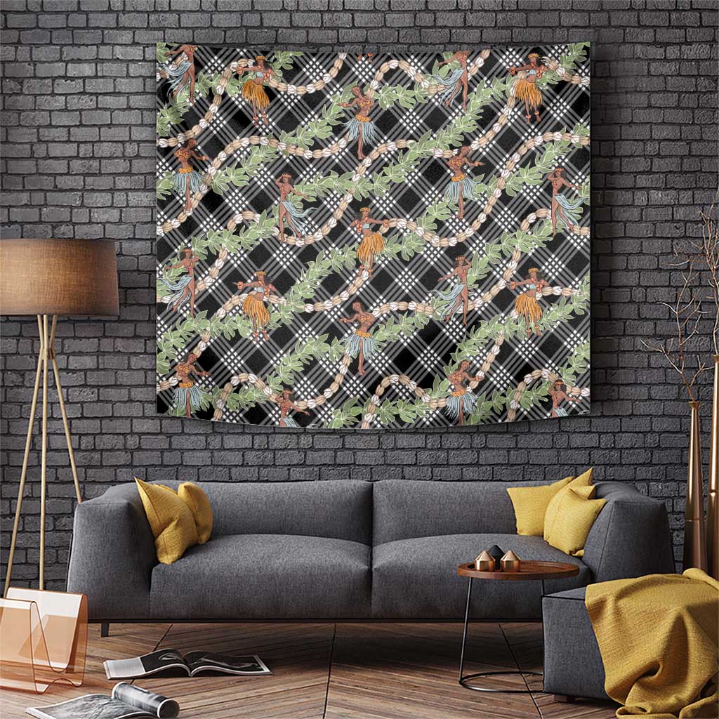 Sable Palaka Hula Girls Seamless Hawaii Aloha Tapestry - Polynesian Pride