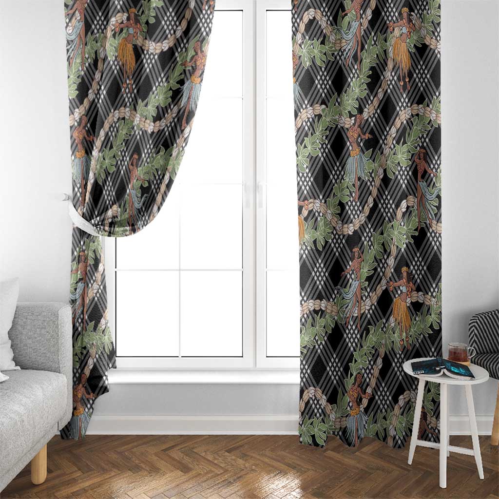 Sable Palaka Hula Girls Seamless Hawaii Aloha Window Curtain LT7 - Polynesian Pride