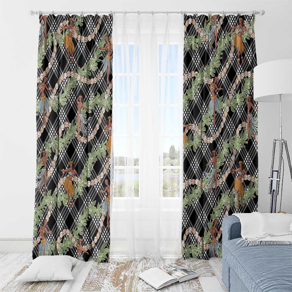 Sable Palaka Hula Girls Seamless Hawaii Aloha Window Curtain LT7 - Polynesian Pride