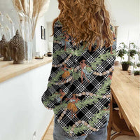 Sable Palaka Hula Girls Seamless Hawaii Aloha Women Casual Shirt - Polynesian Pride
