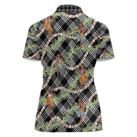 Sable Palaka Hula Girls Seamless Hawaii Aloha Women Polo Shirt - Polynesian Pride