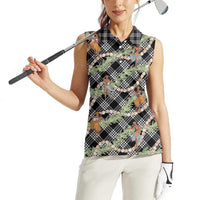 Sable Palaka Hula Girls Seamless Hawaii Aloha Women Sleeveless Polo Shirt LT7 - Polynesian Pride