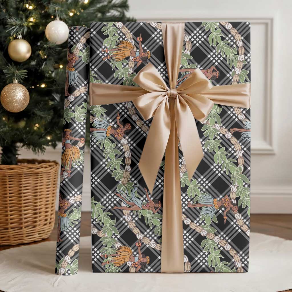 Sable Palaka Hula Girls Seamless Hawaii Aloha Wrapping Paper