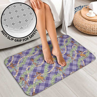 Lavender Palaka Hula Girls Seamless Hawaii Aloha Bathroom Set - Polynesian Pride