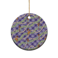 Lavender Palaka Hula Girls Seamless Hawaii Aloha Ceramic Ornament LT7 - Polynesian Pride