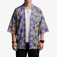 Lavender Palaka Hula Girls Seamless Hawaii Aloha Kimono LT7 - Polynesian Pride