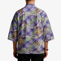 Lavender Palaka Hula Girls Seamless Hawaii Aloha Kimono LT7 - Polynesian Pride