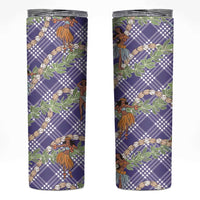 Lavender Palaka Hula Girls Seamless Hawaii Aloha Skinny Tumbler LT7 Lavender - Polynesian Pride