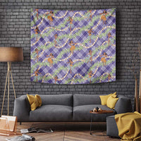 Lavender Palaka Hula Girls Seamless Hawaii Aloha Tapestry LT7 Lavender - Polynesian Pride
