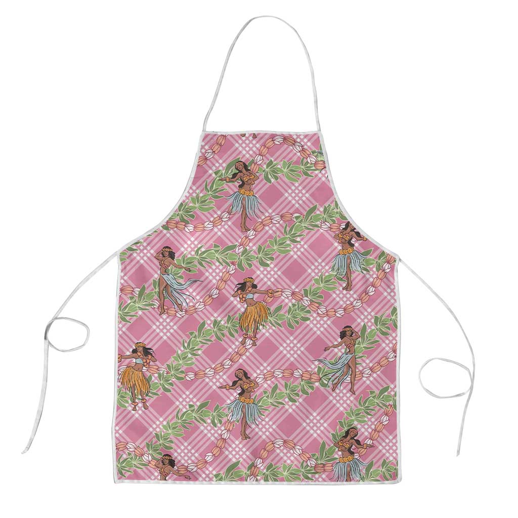 Lokelani Pink Palaka Hula Girls Seamless Hawaii Aloha Apron - Polynesian Pride