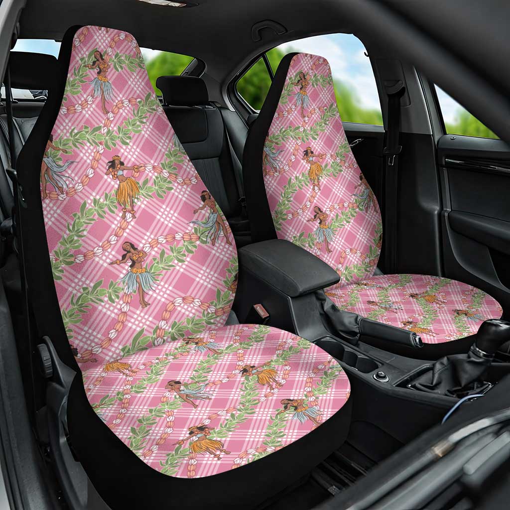 Lokelani Pink Palaka Hula Girls Seamless Hawaii Aloha Car Seat Cover LT7 One Size Pink - Polynesian Pride