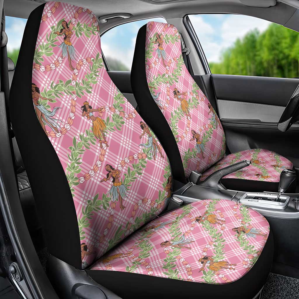 Lokelani Pink Palaka Hula Girls Seamless Hawaii Aloha Car Seat Cover LT7 - Polynesian Pride
