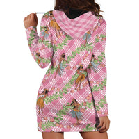 Lokelani Pink Palaka Hula Girls Seamless Hawaii Aloha Hoodie Dress LT7 - Polynesian Pride