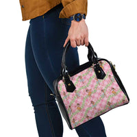 Lokelani Pink Palaka Hula Girls Seamless Hawaii Aloha Shoulder Handbag LT7 - Polynesian Pride