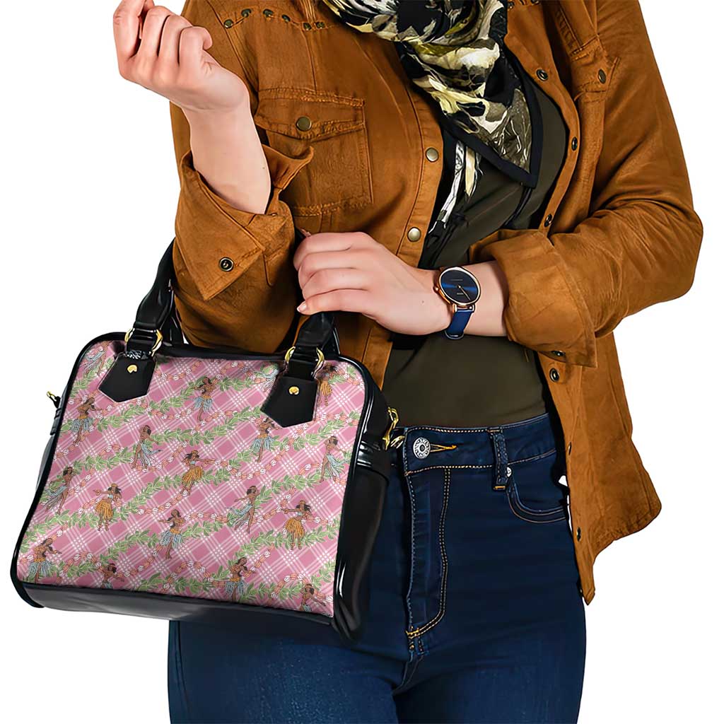 Lokelani Pink Palaka Hula Girls Seamless Hawaii Aloha Shoulder Handbag LT7 - Polynesian Pride