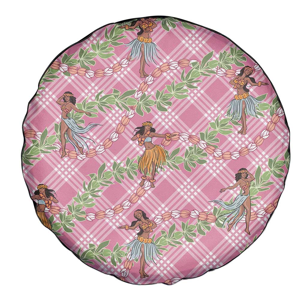 Lokelani Pink Palaka Hula Girls Seamless Hawaii Aloha Spare Tire Cover LT7 - Polynesian Pride