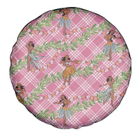 Lokelani Pink Palaka Hula Girls Seamless Hawaii Aloha Spare Tire Cover LT7 - Polynesian Pride