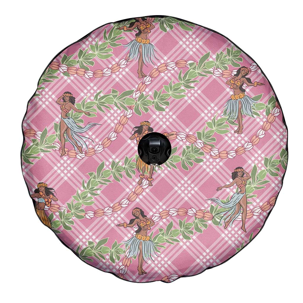 Lokelani Pink Palaka Hula Girls Seamless Hawaii Aloha Spare Tire Cover LT7 - Polynesian Pride