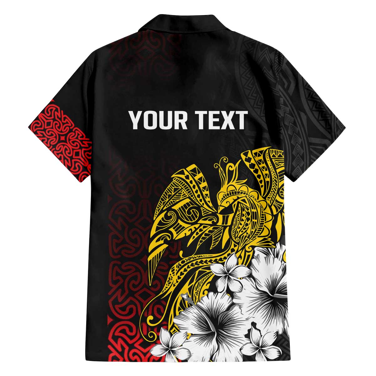 Personalized Papua New Guinea 50th Independence Anniversary Family Matching Off The Shoulder Long Sleeve Dress and Hawaiian Shirt Oro Tapa Mix Plumeria LT7 - Polynesian Pride