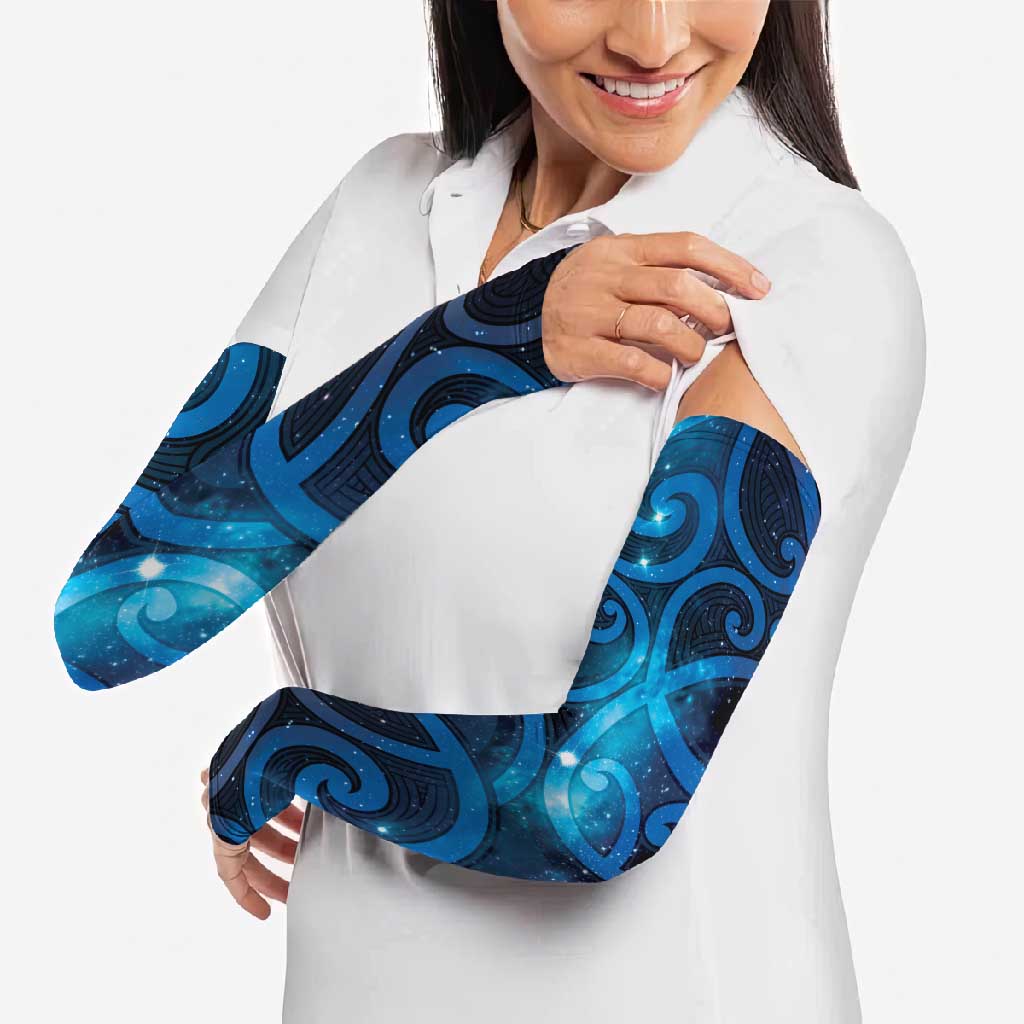 New Zealand Maori Matariki Arm Sleeves Galaxy Kowhaiwhai