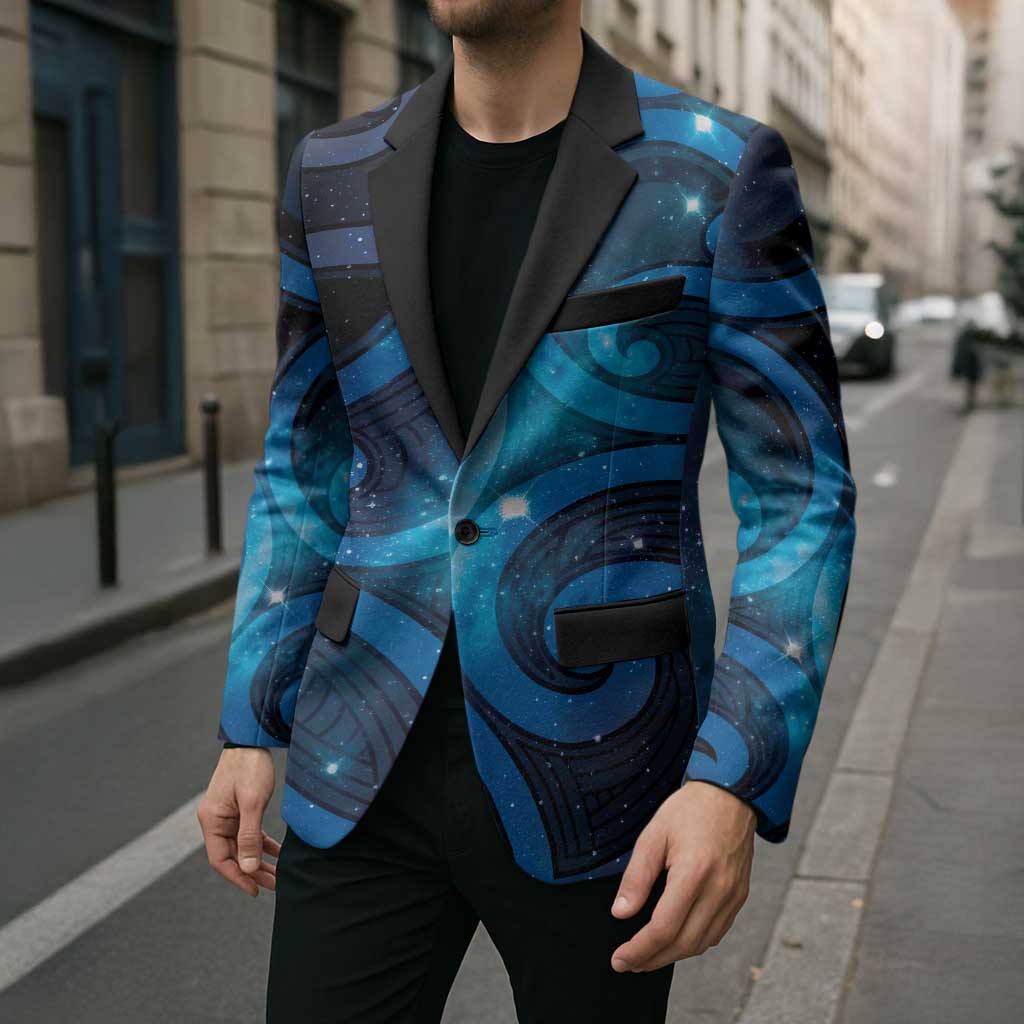New Zealand Maori Matariki Blazer Galaxy Kowhaiwhai