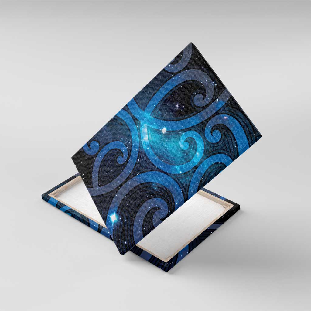New Zealand Maori Matariki Canvas Wall Art Galaxy Kowhaiwhai LT7 With Frame Galaxy - Polynesian Pride