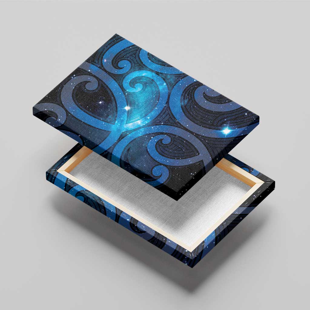 New Zealand Maori Matariki Canvas Wall Art Galaxy Kowhaiwhai LT7 - Polynesian Pride